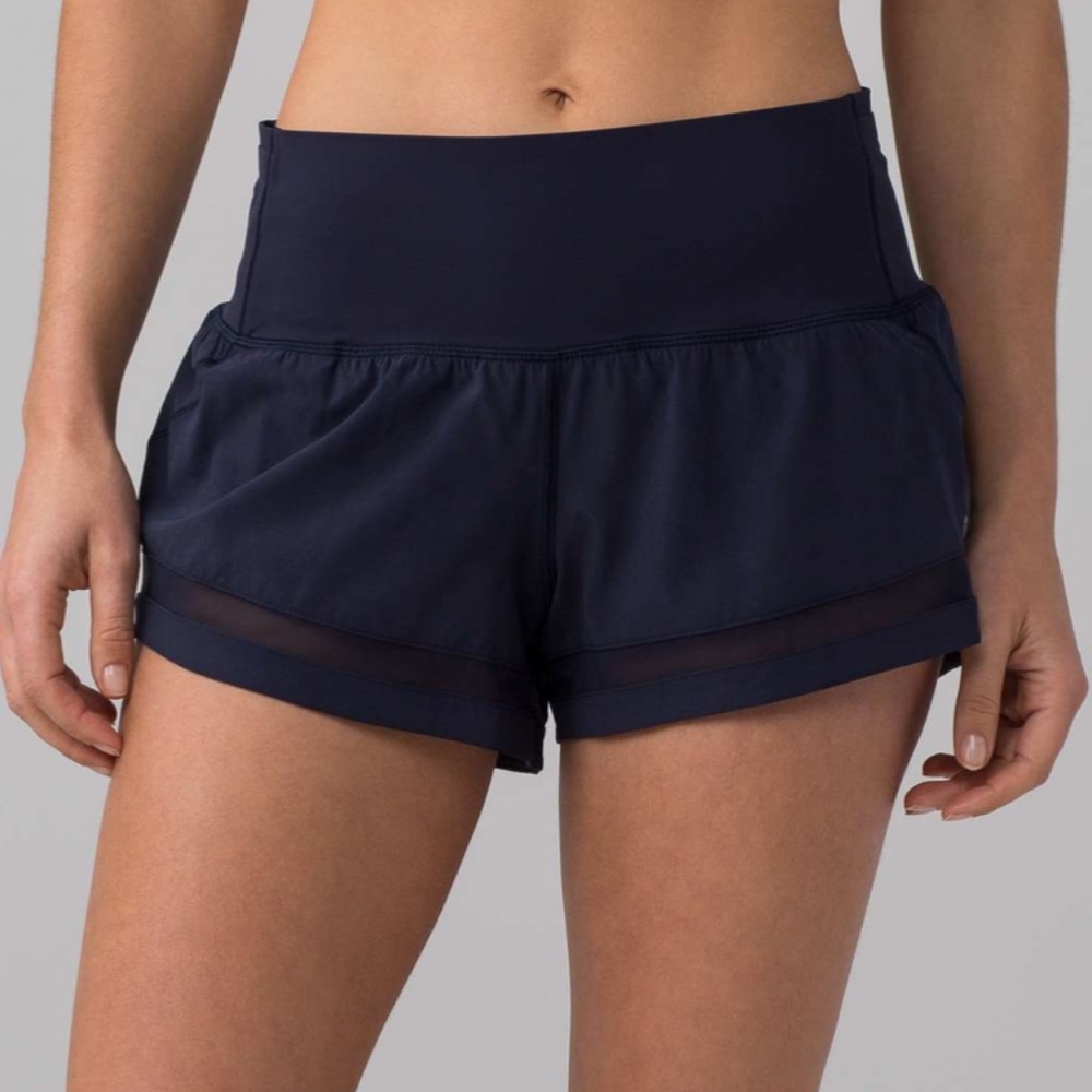Lululemon Pace Perfect Short (3") in Midnight Navy